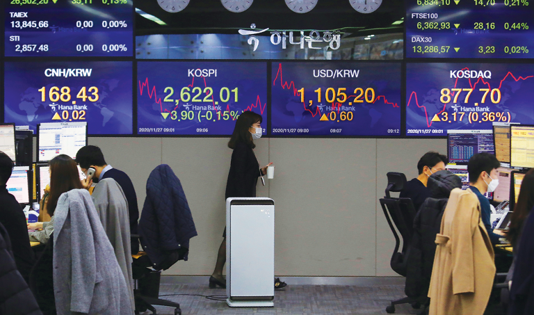 Stock markets set for best month ever; gold and dollar pay the price