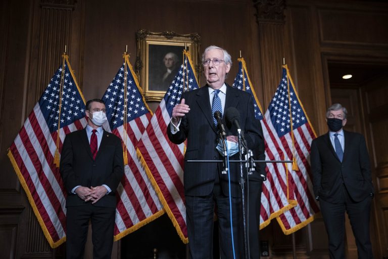 Congress stuck, McConnell resists state aid in COVID-19 deal