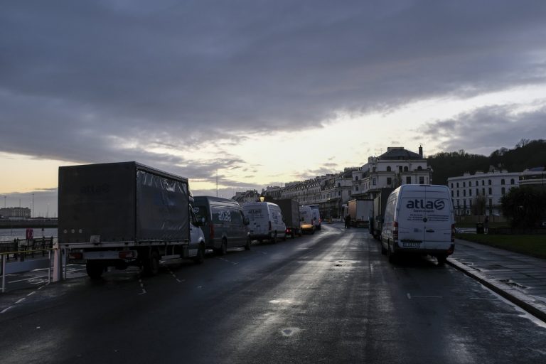 No Christmas Eve joy for truckers stuck in UK virus gridlock