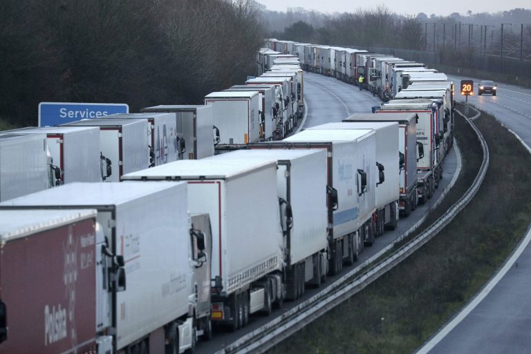 Still stuck: 1,500 France-bound trucks stranded in England
