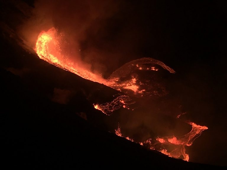 Volcano erupts on Hawaii’s Big Island, produces steam cloud