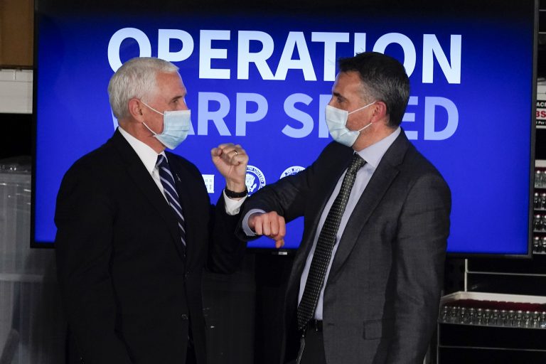 Trump stays on sidelines as vaccine injections begin