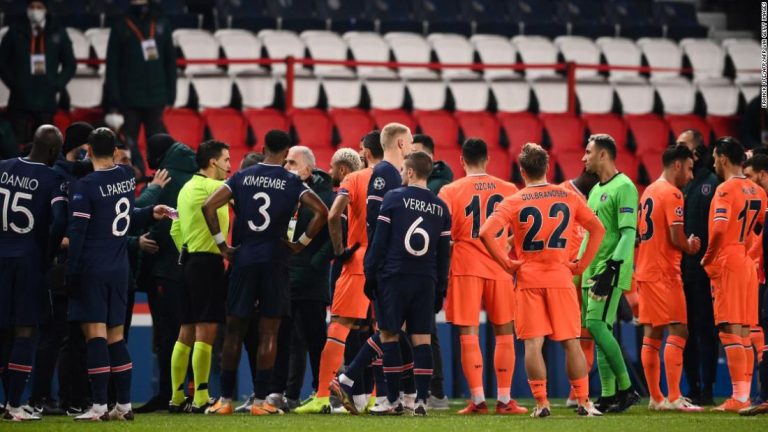 Champions League: New officials for match suspended after alleged racist incident