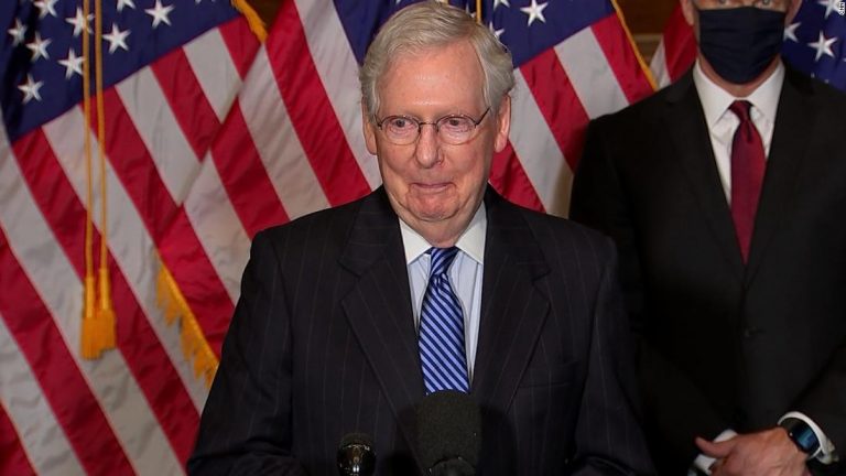 McConnell for the first time recognizes Biden as president-elect, offers congratulations