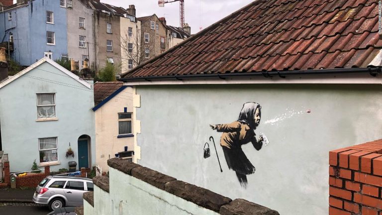 ‘Aachoo!!’: Banksy confirms new sneezing woman mural as his latest work