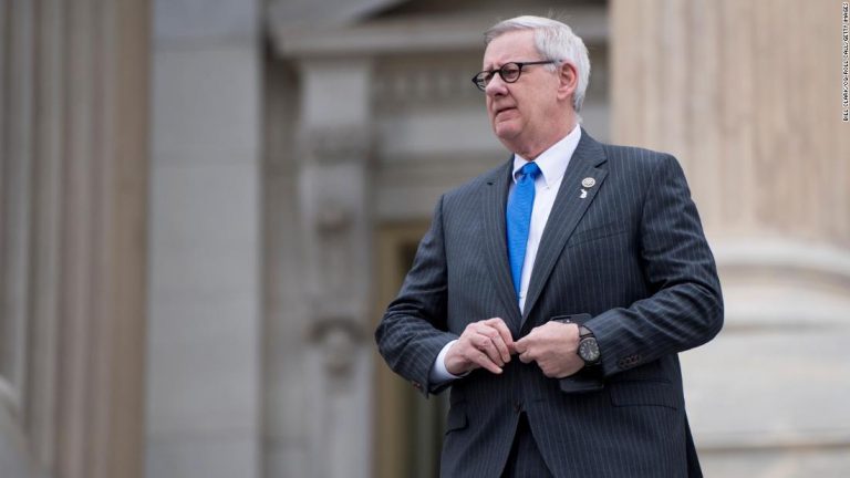 Congressman cites Trump’s efforts to overturn election in announcing decision to quit GOP