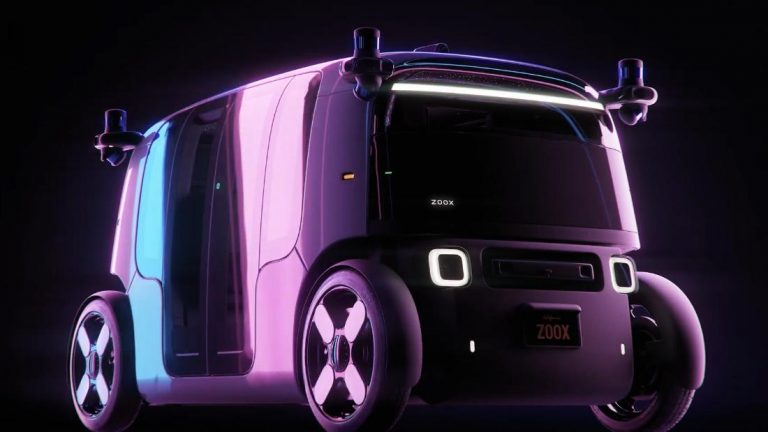 This robotaxi from Amazon’s Zoox has no reverse function