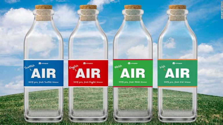 UK company launches $30 bottled air range for homesick expats