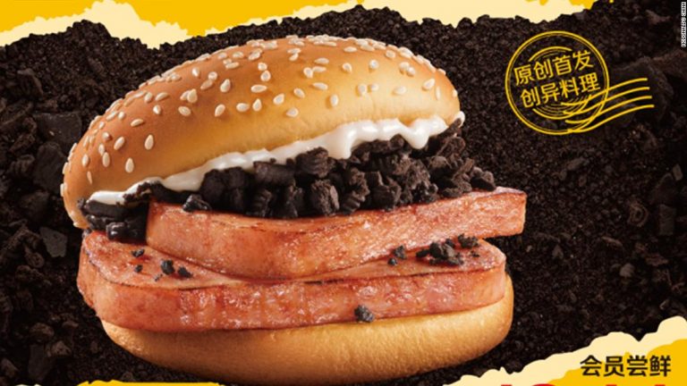 An acquired taste? McDonald’s China offers burger featuring Spam and crushed Oreos