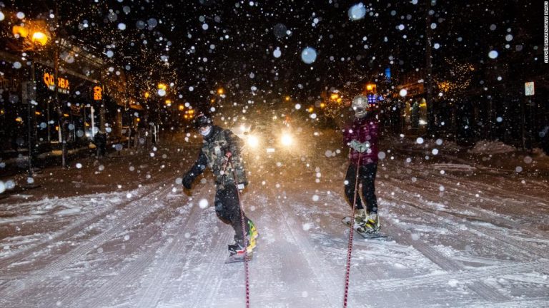 Large winter storm system dumps rain on Northeast, snow in other parts of East