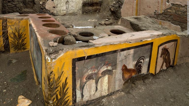 Ancient snack stall uncovered in Pompeii