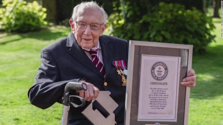 100-year-old UK fundraising hero Tom Moore hospitalized with Covid-19