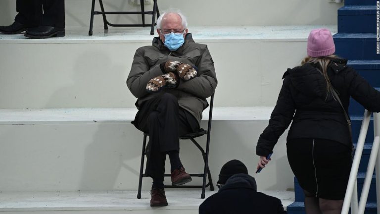 The teacher who made Bernie Sanders’ mittens has three pairs up for auction