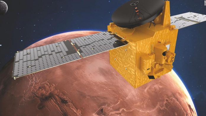 The UAE's Hope Probe is arriving at Mars and will attempt to orbit it
