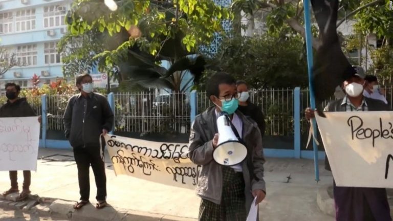 See how Burmese are using non-violence to protest coup