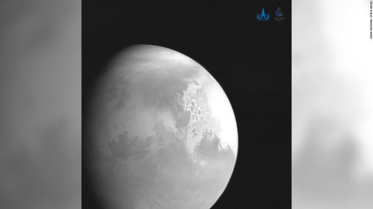China’s Tianwen-1 sends back its first picture of Mars