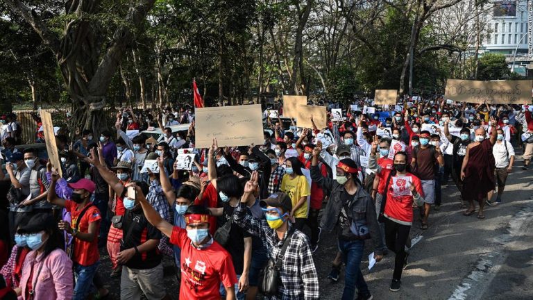 Myanmar protests gather pace
