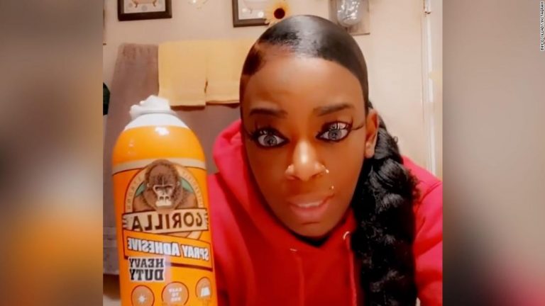 This woman used Gorilla Glue instead of hair spray. She ended up in the hospital