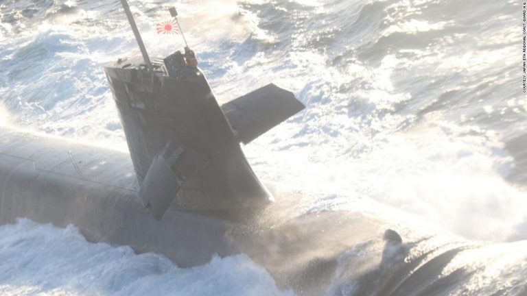Japanese submarine collides with commercial ship while surfacing in Pacific