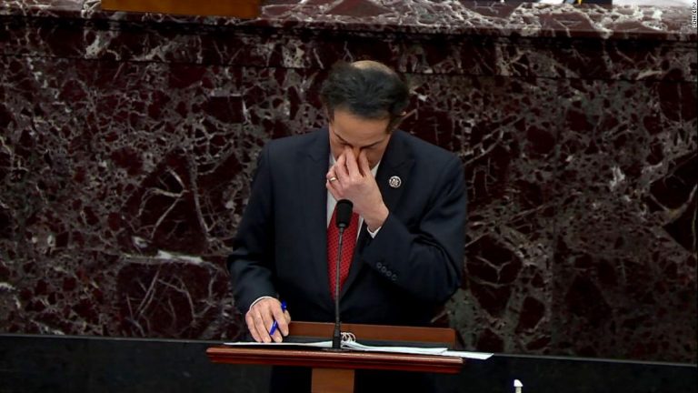 Two men cried in the Senate Tuesday. One of them made a devastating case against Trump