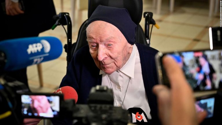 Europe’s oldest person, a 116-year-old French nun, survives Covid-19