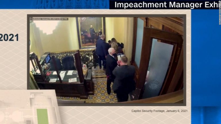 Chilling new security footage shows Pence and family rushed to safety