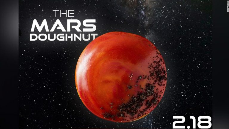 Krispy Kreme is offering a limited-edition Mars doughnut to celebrate NASA’s rover landing