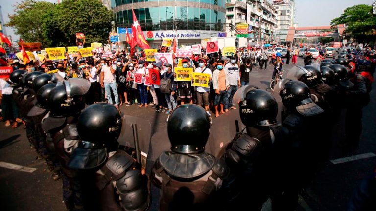 Myanmar military warns protesters could ‘suffer loss of life’ ahead of planned strike
