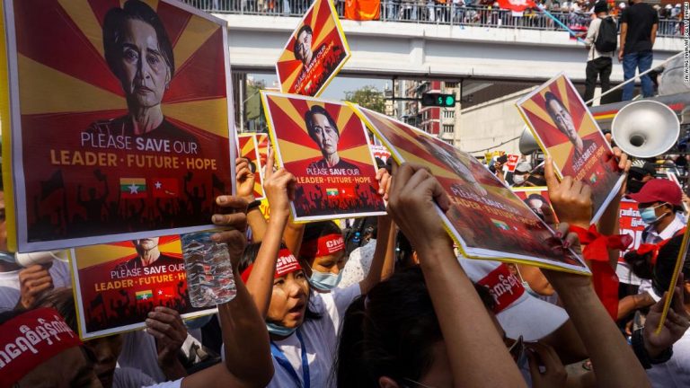 In pictures: Protesters resist Myanmar coup