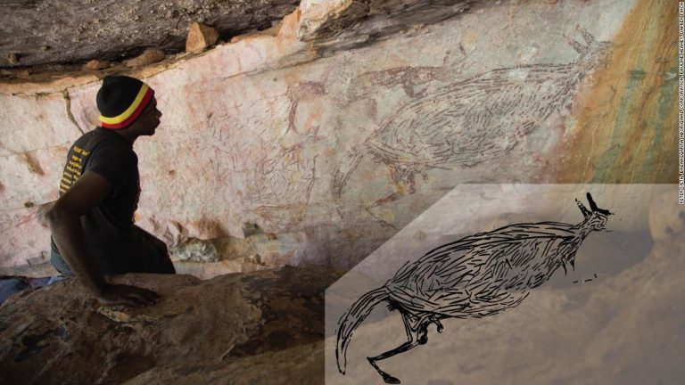 Kangaroo painted over 17,000 years ago is Australia’s oldest known rock art, scientists say