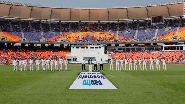 World’s largest cricket stadium hosts its first Test match