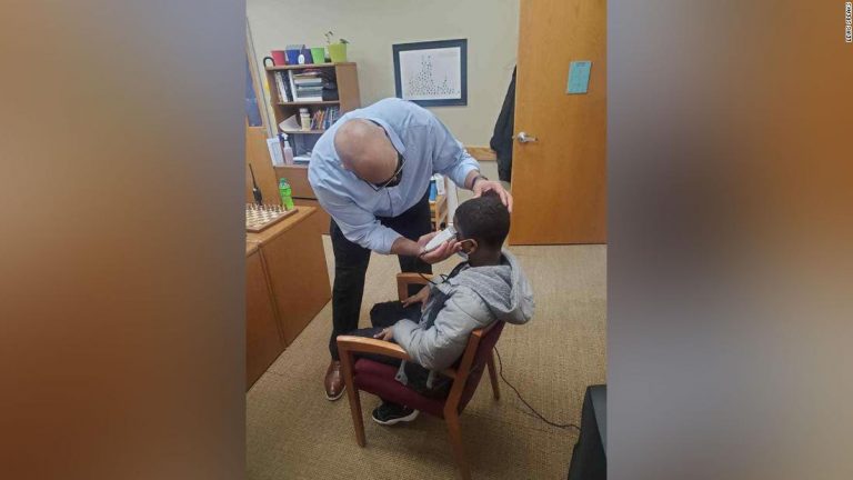 A middle schooler was insecure about his haircut. So his principal fixed it himself instead of disciplining the boy for wearing a hat