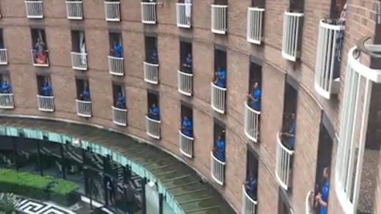 See Fijian rugby team serenade quarantine staff in Australia