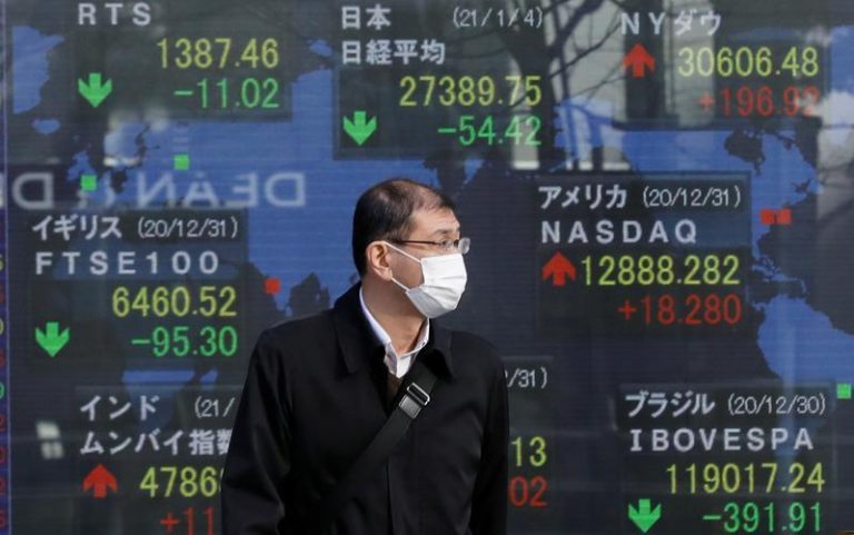Global shares reach record high as oil tops $60 a barrel