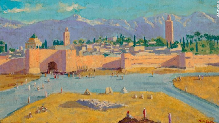 Rare Winston Churchill painting sold by Angelina Jolie smashes auction record