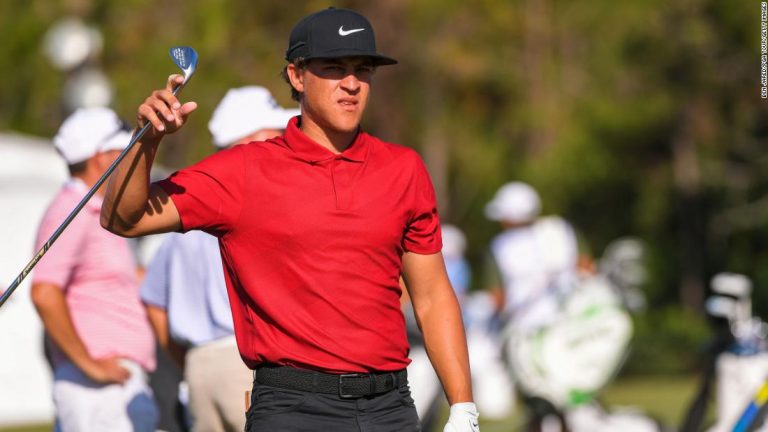Golfers wore red and black in honor of Tiger Woods