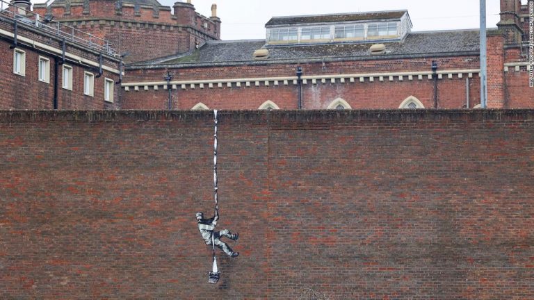 Is Banksy behind this prison-escape mural on jail wall?