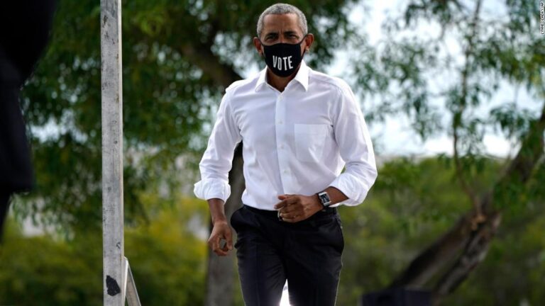 Obama congratulates Biden on Senate passage of his relief bill