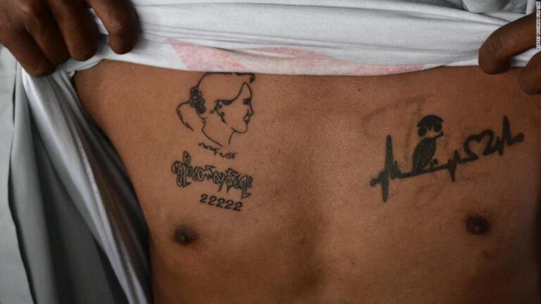 Myanmar protestors getting permanent symbols of resistance — tattoos