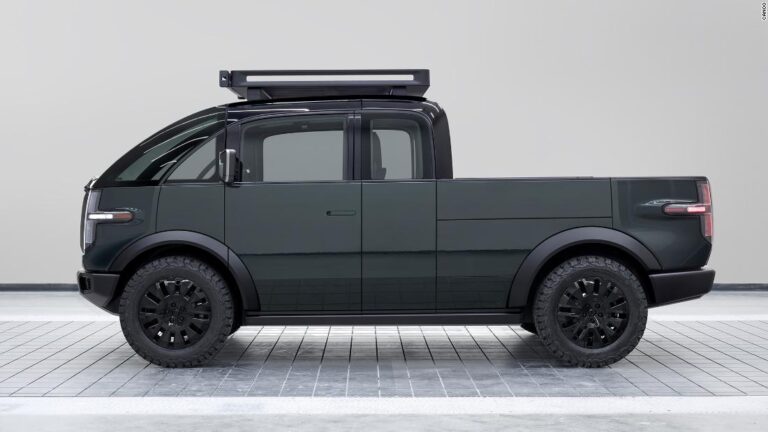 Canoo unveils what might be the world’s cutest electric pickup