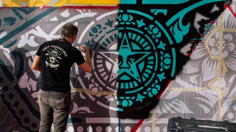 Shepard Fairey makes his Middle East debut with new show and mural in Dubai