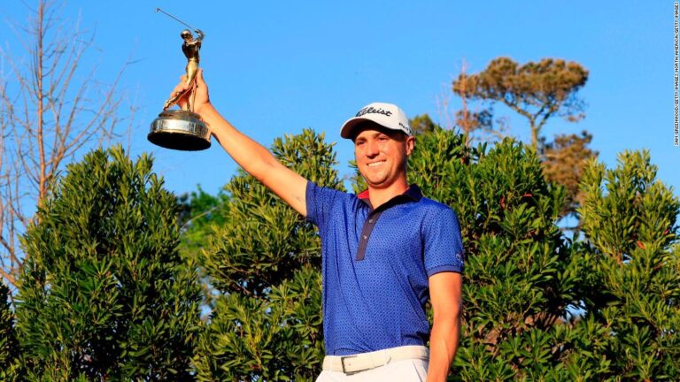 Justin Thomas pays tribute to his grandfather after Players Championship victory