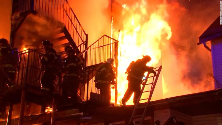 A firefighter is missing and a resident is dead after a fire at an assisted-living center in New York