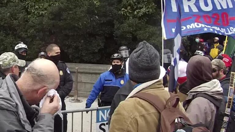 New video appears to show attack on slain officer during Capitol riot