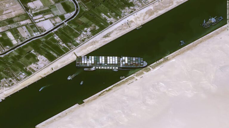 About a tenth of global trade passes through the Suez Canal, and it could be facing a weeks-long blockage