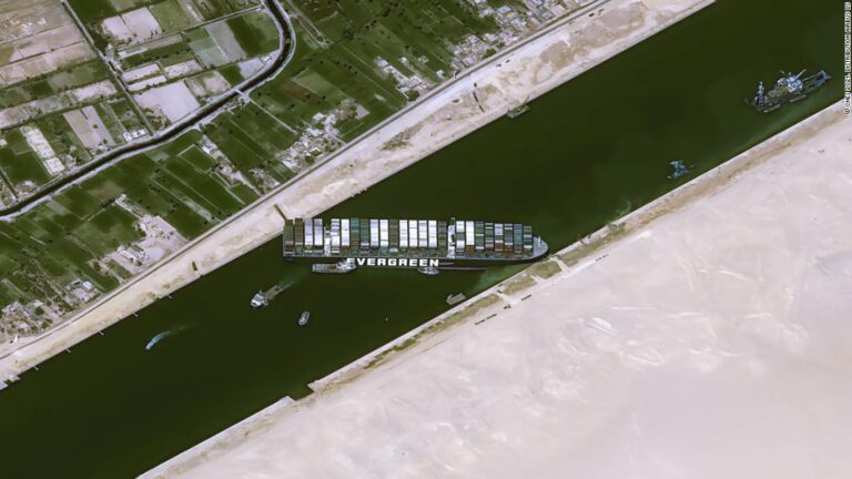 Suez officials need to remove 20,000 cubic meters of sand to free ship
