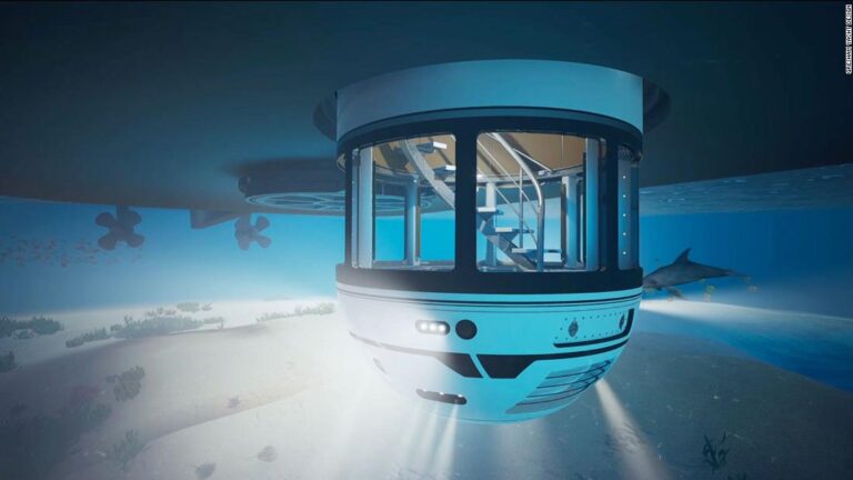 Superyacht feature transports passengers underwater in minutes