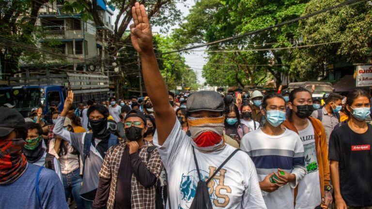 16 protesters killed in Myanmar on ‘day of shame for armed forces’