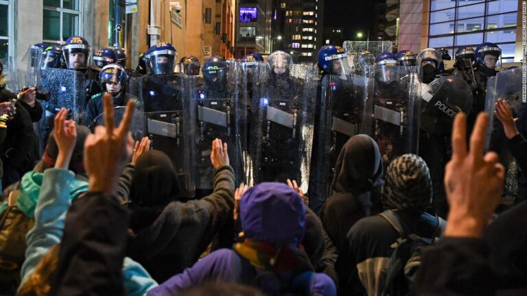Boris Johnson condemns ‘disgraceful’ attacks on police at Bristol protest