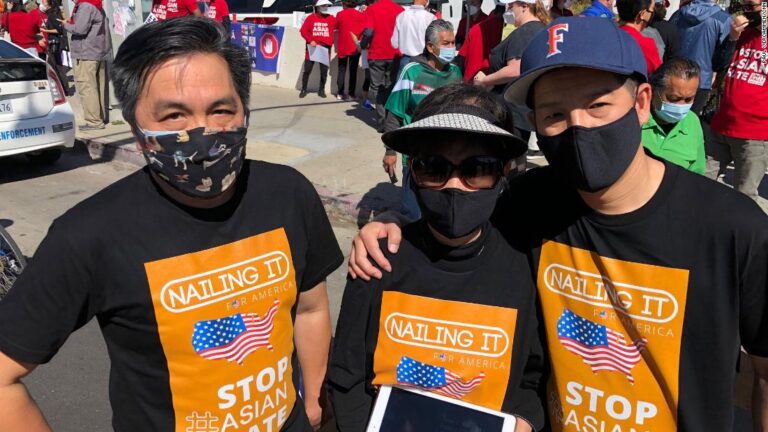 ‘It’s a tough time to be Asian,’ demonstrator says at Los Angeles rally to end anti-Asian violence